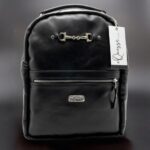 Leather Backpack - Black
