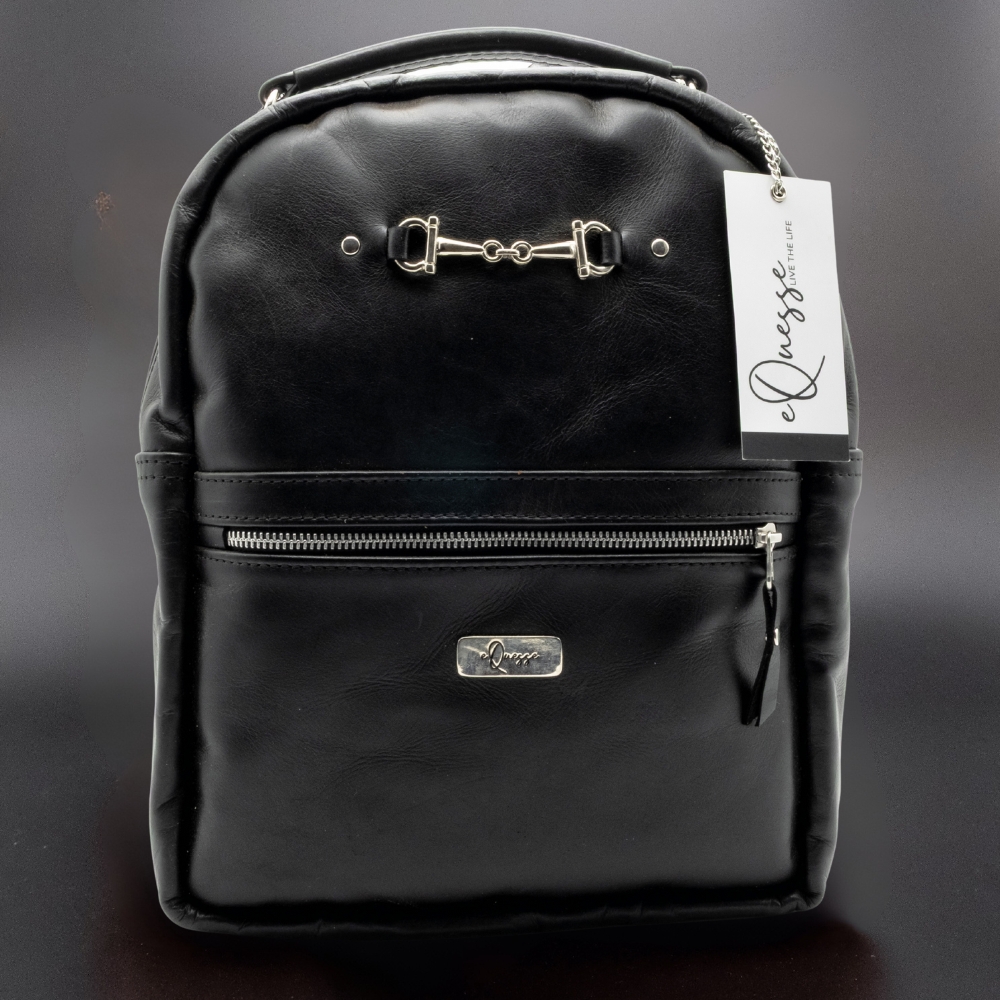 Leather Backpack - Black