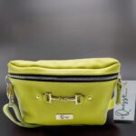 Leather Belt Bag - Lime Green