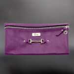 Leather Pencil Bag – Purple