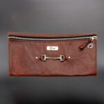 Leather Pencil Bag – Brown