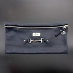 Leather Pencil Bag – Navy