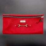 Leather Pencil Bag – Red