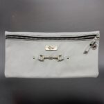 Leather Pencil Bag – White