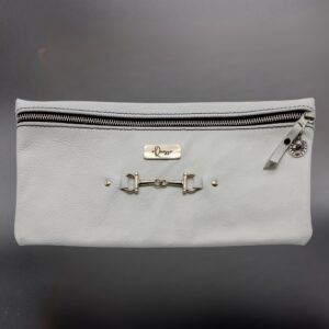 Leather Pencil Bag – White
