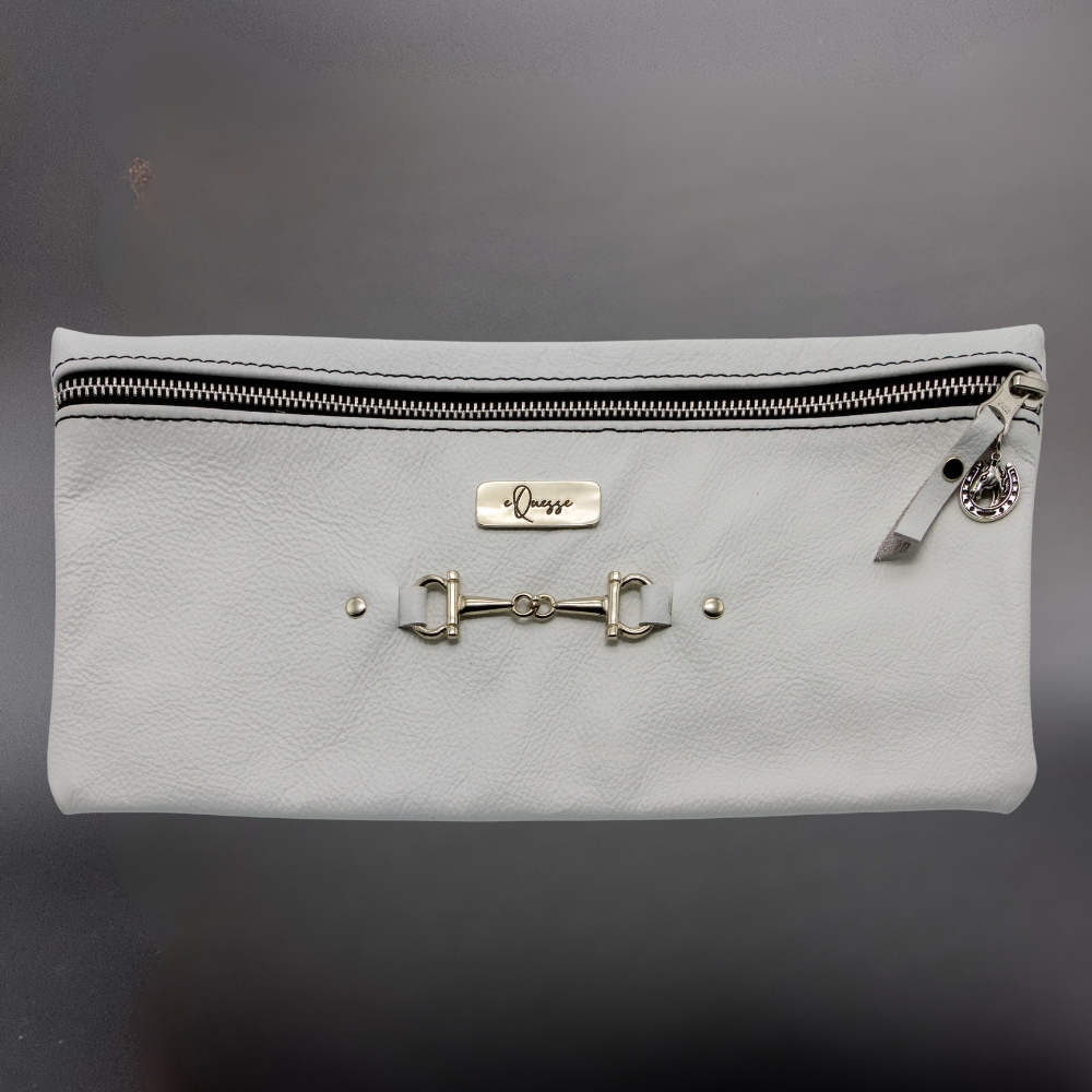 Leather Pencil Bag – White