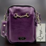 Petite Filly Compact Leather Bag – Purple