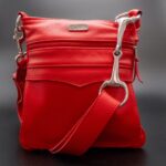 Wild Mare Leather Compact Crossbody Bag – Red
