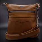 Wild Mare Leather Compact Crossbody Bag – Tan